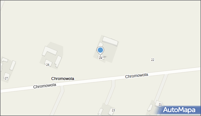 Chromowola, Chromowola, 24, mapa Chromowola