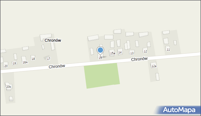 Chronów, Chronów, 15, mapa Chronów