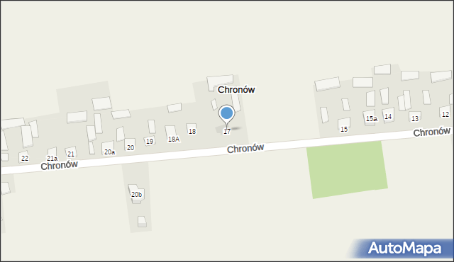 Chronów, Chronów, 17, mapa Chronów