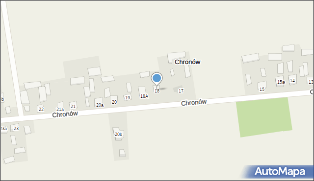 Chronów, Chronów, 18, mapa Chronów