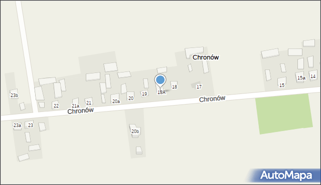 Chronów, Chronów, 18A, mapa Chronów