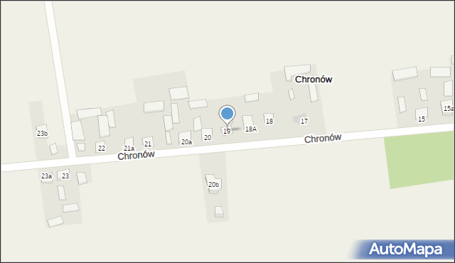 Chronów, Chronów, 19, mapa Chronów