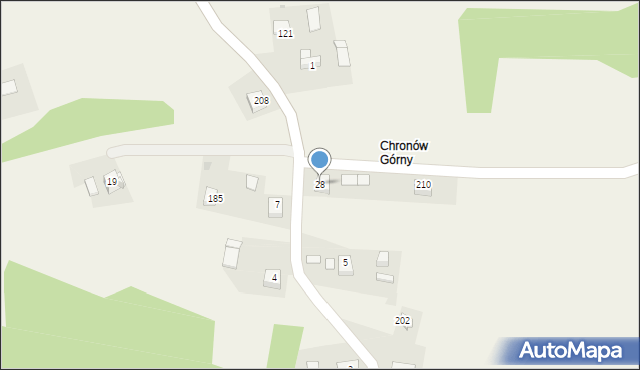 Chronów, Chronów, 28, mapa Chronów