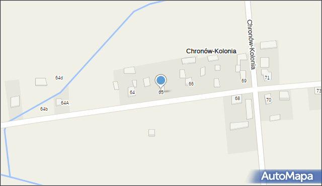 Chronów-Kolonia, Chronów-Kolonia, 65, mapa Chronów-Kolonia