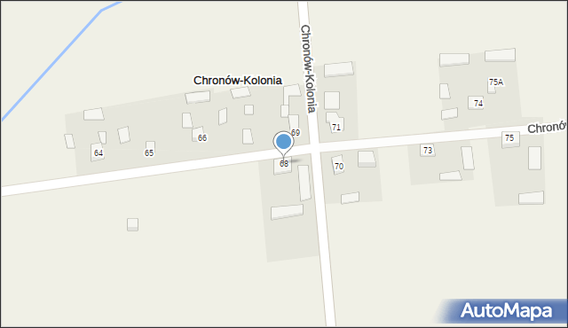 Chronów-Kolonia, Chronów-Kolonia, 68, mapa Chronów-Kolonia