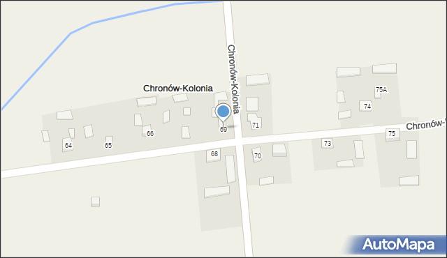 Chronów-Kolonia, Chronów-Kolonia, 69, mapa Chronów-Kolonia