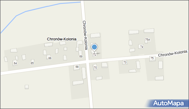 Chronów-Kolonia, Chronów-Kolonia, 71, mapa Chronów-Kolonia