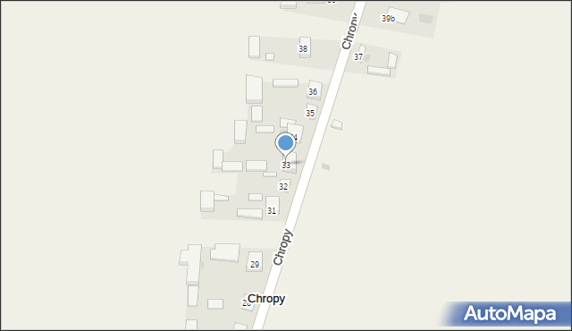 Chropy, Chropy, 33, mapa Chropy