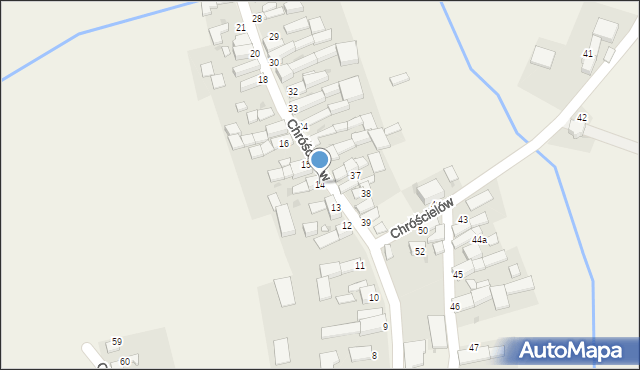 Chróścielów, Chróścielów, 14, mapa Chróścielów