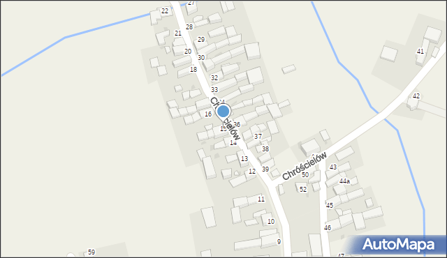 Chróścielów, Chróścielów, 15, mapa Chróścielów