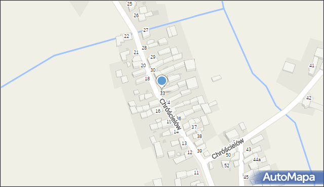 Chróścielów, Chróścielów, 33, mapa Chróścielów