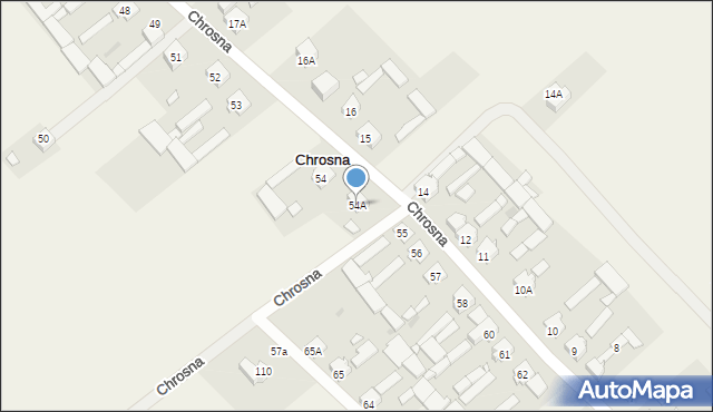 Chrosna, Chrosna, 54A, mapa Chrosna