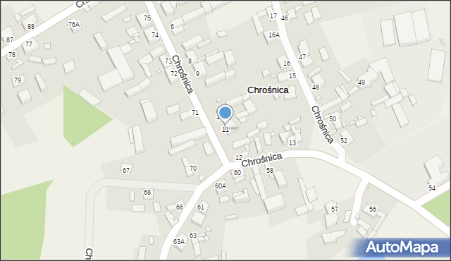 Chrośnica, Chrośnica, 11, mapa Chrośnica