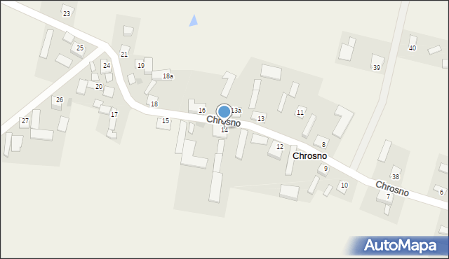 Chrosno, Chrosno, 14, mapa Chrosno