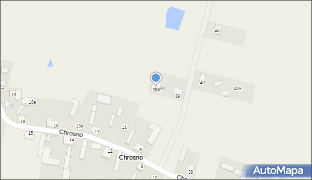 Chrosno, Chrosno, 36A, mapa Chrosno