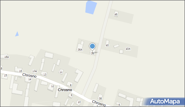 Chrosno, Chrosno, 39, mapa Chrosno