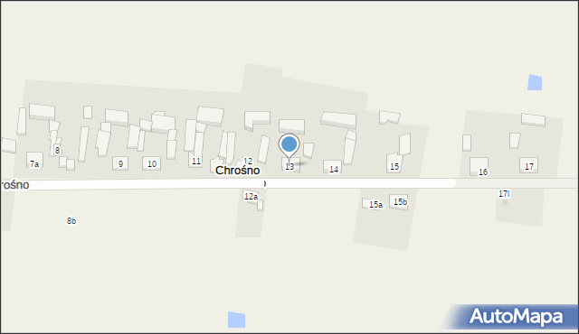 Chrośno, Chrośno, 13, mapa Chrośno