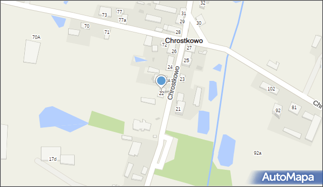 Chrostkowo, Chrostkowo, 22, mapa Chrostkowo