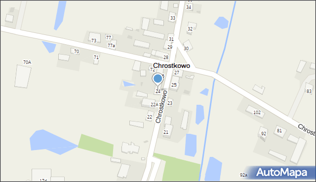 Chrostkowo, Chrostkowo, 24, mapa Chrostkowo