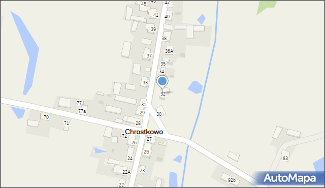 Chrostkowo, Chrostkowo, 32, mapa Chrostkowo