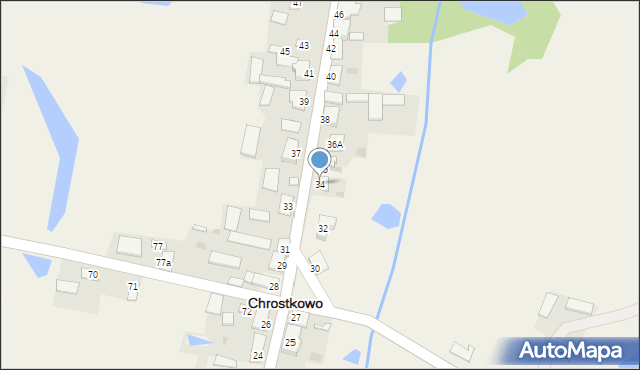 Chrostkowo, Chrostkowo, 34, mapa Chrostkowo