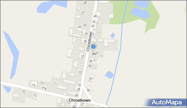 Chrostkowo, Chrostkowo, 36A, mapa Chrostkowo