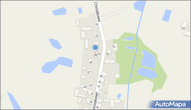 Chrostkowo, Chrostkowo, 49, mapa Chrostkowo