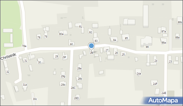 Chróstnik, Chróstnik, 28, mapa Chróstnik