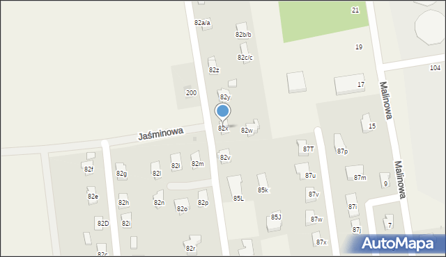 Chróstnik, Chróstnik, 82x, mapa Chróstnik