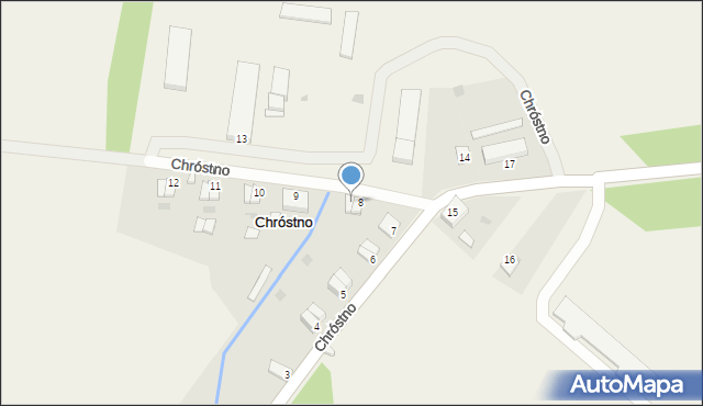 Chróstno, Chróstno, 8a, mapa Chróstno