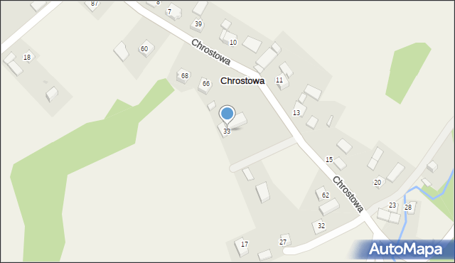 Chrostowa, Chrostowa, 33, mapa Chrostowa