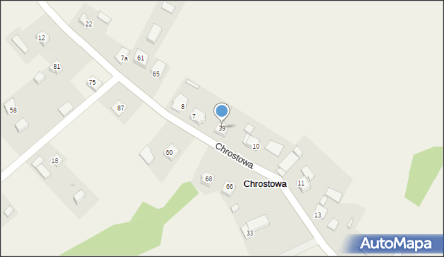 Chrostowa, Chrostowa, 39, mapa Chrostowa