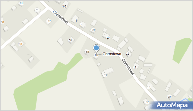 Chrostowa, Chrostowa, 66, mapa Chrostowa