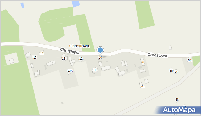 Chrostowa, Chrostowa, 10, mapa Chrostowa