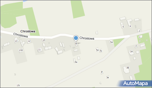 Chrostowa, Chrostowa, 6, mapa Chrostowa