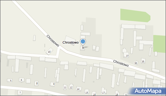 Chrostowo, Chrostowo, 38, mapa Chrostowo