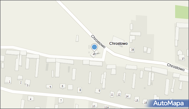 Chrostowo, Chrostowo, 40, mapa Chrostowo