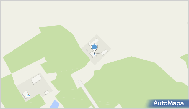 Chrostowo Wielkie, Chrostowo-Zalesie, 8, mapa Chrostowo Wielkie