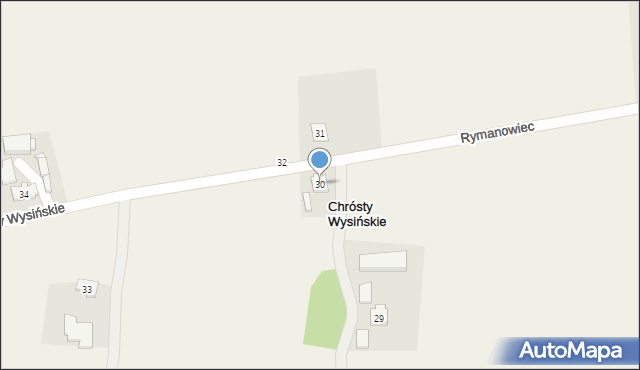 Chrósty Wysińskie, Chrósty Wysińskie, 30, mapa Chrósty Wysińskie