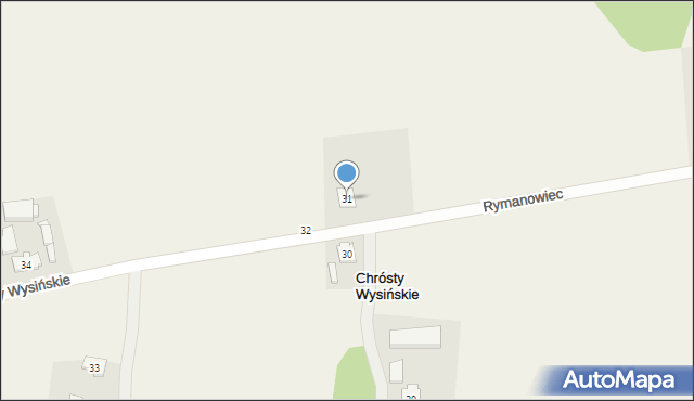 Chrósty Wysińskie, Chrósty Wysińskie, 31, mapa Chrósty Wysińskie