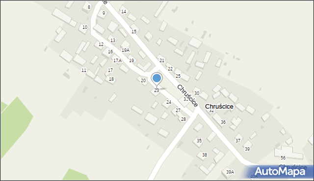 Chruścice, Chruścice, 23, mapa Chruścice