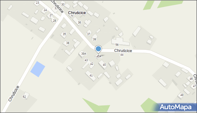 Chruścice, Chruścice, 40A, mapa Chruścice