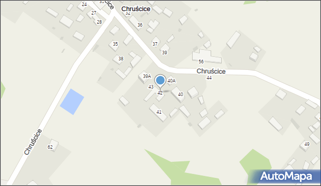 Chruścice, Chruścice, 42, mapa Chruścice