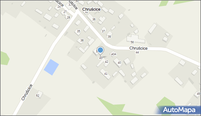 Chruścice, Chruścice, 43, mapa Chruścice