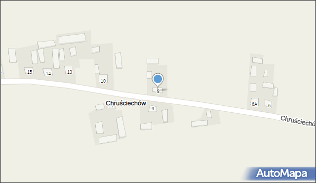 Chruściechów, Chruściechów, 8, mapa Chruściechów