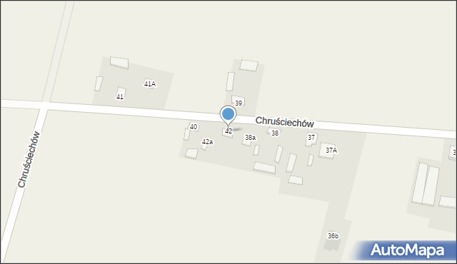 Chruściechów, Chruściechów, 42, mapa Chruściechów