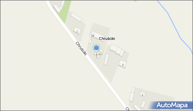 Chruściki, Chruściki, 3, mapa Chruściki