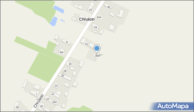 Chruścin, Chruścin, 30A, mapa Chruścin