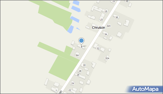 Chruścin, Chruścin, 9, mapa Chruścin