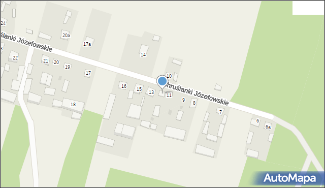 Chruślanki Józefowskie, Chruślanki Józefowskie, 12, mapa Chruślanki Józefowskie